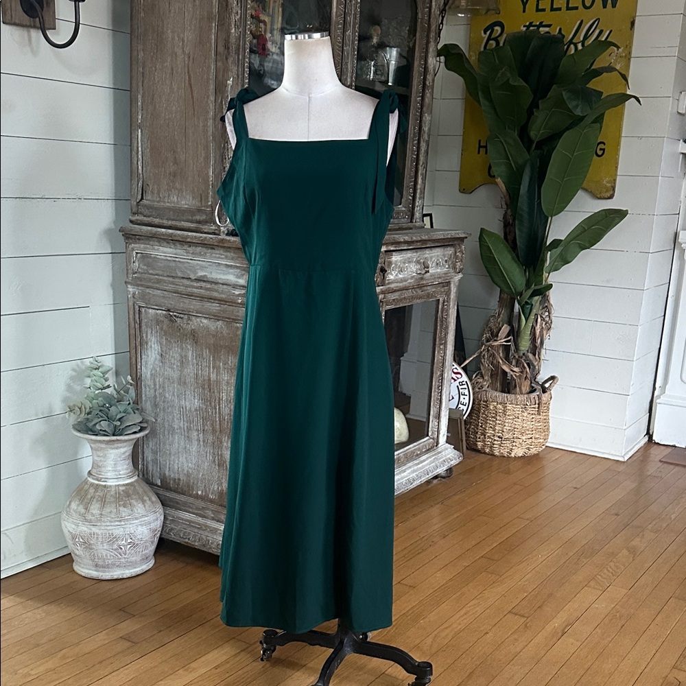 PETAL & PUP LAUREL DRESS EMERALD 12 NEW